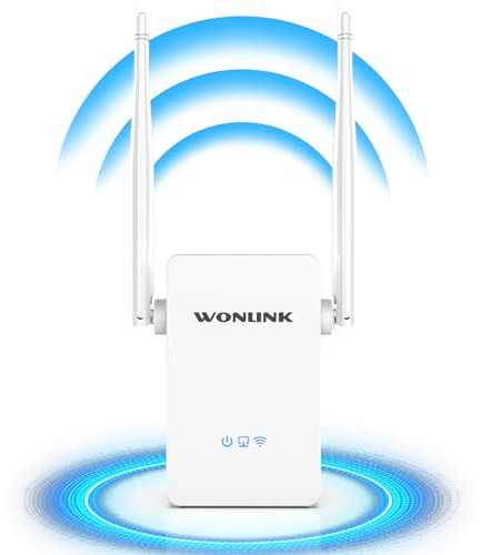 WONLINK Répéteur WiFi 2024 Nouveau Repeteur WiFi Puissant avec WPS, Amplificateur WiFi sans Fil 300Mbps WiFi Extender 2.4GHz Booster WiFi avec Port Ethernet, Compatible avec Tous Les Routeurs