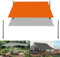 Voile d'ombrage carré Imperméable 1.7 x 2 m UV Protection avec Oeillets Tissu Polyester Multi Couleur et Taille Toile Imperméable pour Piscine Voitures Camping Patio, Orange