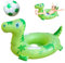 Bekecidi Aufblasbare Poolartikel für Kinder, GrüNer Dinosaurier-Schwimmring Mit 12 Zoll Aufblasbarem Wasserball, Aufblasbares Strandspielzeug für Sommerstrand, Schwimmbecken, Wasserparty