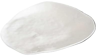 Porta Cubiertos Restaurante Vajilla de cerámica creativa Plato de comida occidental irregular de color blanco puro Plato de postre de cocina francesa Plato Llano Liso