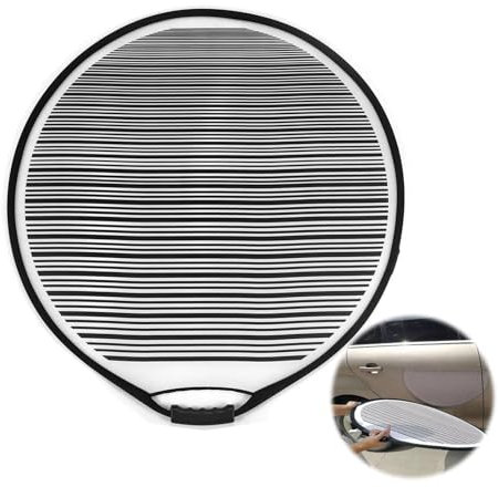 LNGJIN Faltbares Gestreiftes Reflektor,80 cm Auto-Dellenreflektor,Dellenreflektorboard,Mit Tasche,Für Dellen,Karosserie,Tür,Auto-Dellenprüfgerät