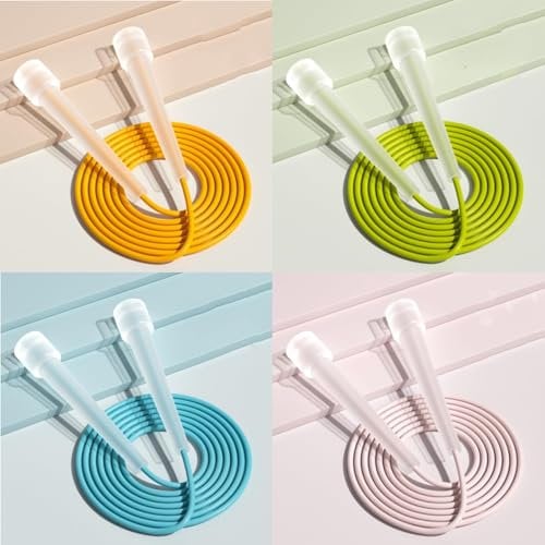 4pc Skipping Ropes, Kids & Adult, Blue, Green, Orange, Pink