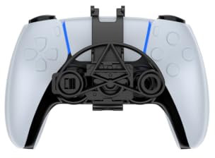 Volante mini controller di gioco Per PS5 Volante da corsa Gamepad per P5 Simulatore di guida Stampa 3D Volante ausiliario per giochi da corsa Accessori per impugnature leggere (Nero)