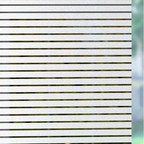Sonnenschutzfolie Fenster Innen 90 x 100 cm Sonnenschutz Hitzeschutz Uv-Schutz Privatsphäre Sonnenschutzfolie Milchglasfolie Sichtschutz für Büro Und Haus, Jalousie