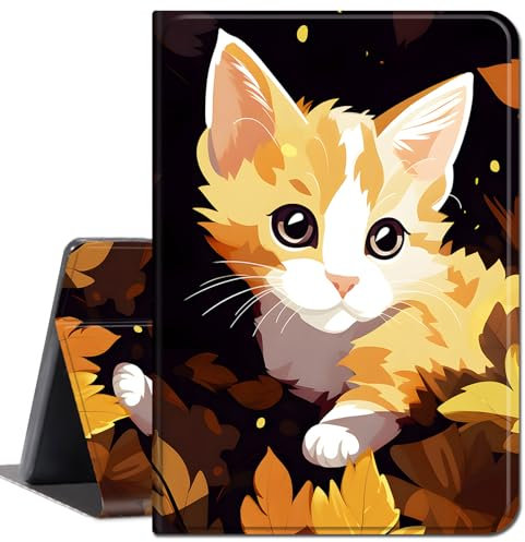 Case for iPad Mini 4,Slim Lightweight Smart Shell Stand Cover with Auto Wake/Sleep for iPad Mini 4 (2015 Release),Black Yellow Cat