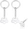 Porte-clés d'amitié avec symbole infini « Amour infini » – Cadeau d'anniversaire pour elle, remise de diplôme, cadeau de Noël pour amis, petite amie, petit ami, couple, Argenté., taille unique