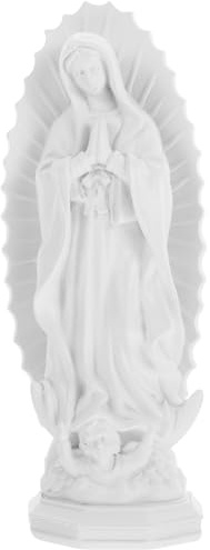 Cabilock Jungfrau Maria Statue Aus Harz Madonna Figur Katholische Skulptur Für Wohnzimmer Büro Regal Oder Altar Kompakte Religiöse Deko Mit Friedlicher Ausstrahlung 7.48 Zoll