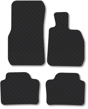 Compatible with BMW 3 Series (2012-2019) [Touring] 5mm Rubber Car Mats | Heavy Duty Rubber Tailored Fit Floor Mats Full Coverage Durable Waterproof Accessories Easy Clean Anti Slip Made in the UK