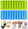 JEYORZY 2 Pezzi Stampo in Silicone per Barrette Cereali, Stampi Rettangolare Silicone, Stampo Barrette Energetiche, stampi da forno a barretta per cereali, Stampi da Forno a Barretta per Biscotti
