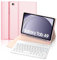 Coque Clavier pour Samsung Galaxy Tab A9 8.7‘', AZERTY Français Étui Clavier Magnétique Bluetooth sans Fil Etui Housse pour Samsung Tab A9, Rose