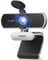 UGREEN Webcam Full HD 1080P 30FPS USB A PC Camera 2 Microfono 85° Angolo di Visione per Windows MacOS Linux Supporto Youtube Streaming Skype Video Calling Zoom Videoconferenze(Grigio Argento)