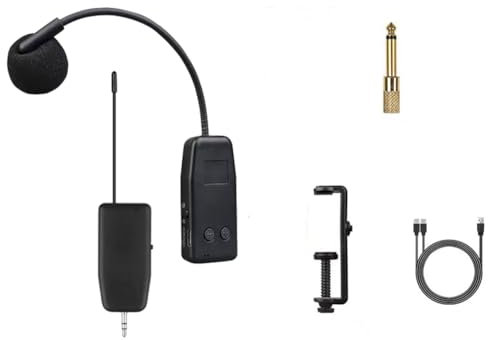 Mocturnity Violino microfono wireless ricevitore violino lunga clip wireless microfono strumenti