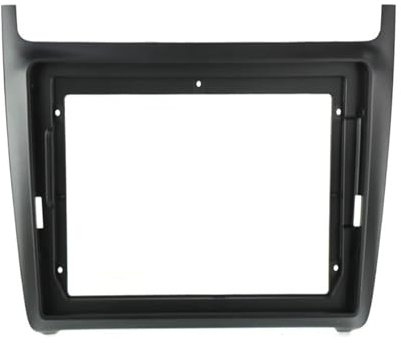 Marco de la placa del panel frontal de la radio de Marco Fascias La Radio Coche 9 Pulgadas Para VW Para Polo 5 Para Golf Para P&assat Sedán Accesorio Instalación Tablero Panel Estéreo Cubierta del bis