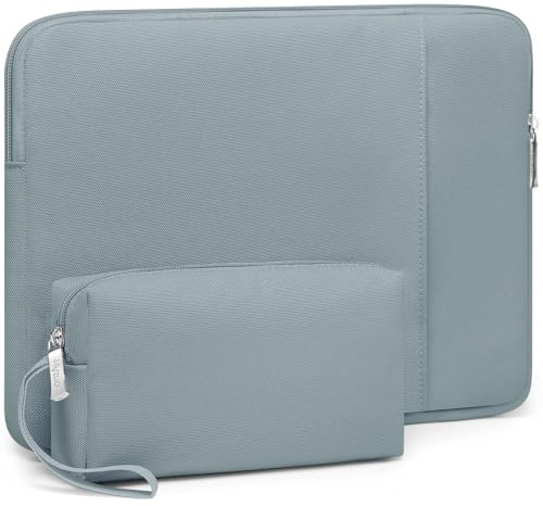 HYZUO 15-16 Zoll Laptophülle Tasche Set für MacBook Pro 16 M5/M4/M3/M2/M1 Pro/Max A3428 A3429 2026-2019, 15 Surface Book, Schutzhülle für 15 15,6 HP Dell Lenovo Asus Acer Samsung, Aschblau