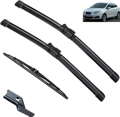 GuGuoZZ Auto Scheibenwischer für Seat Ibiza 6J 2009-2012 Ersatzwischblätter Premium Qualität Wischerblätter Set Fenster Bürsten Scheibenwischern