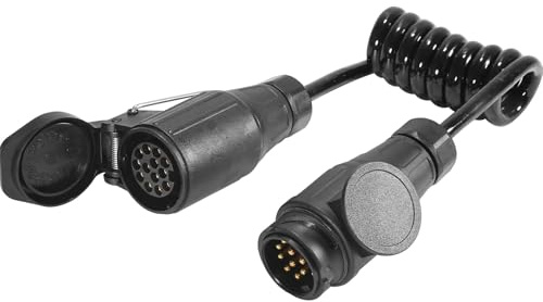 ETUKER Anhänger Verlängerungskabel 12v 13poliger Stecker auf 13adrig Steckdose 1.1M Kabel fürAnhänger Beleuchtung 13polig