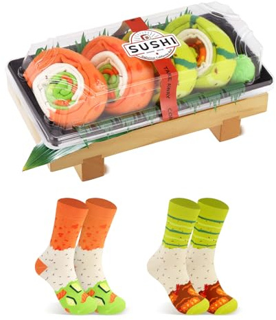 AGRIMONY Lustige Socken in Sushi-Form Herren Damen-Geschenke für Männer Lustig witzige Bunte Verrückte Socken japanische Geschenkideen