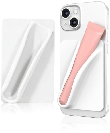 FUGLUS Lip Gloss Protective Case for Mobile Phone, Magnetic Lip Gloss Mobile Phone Case, Mobile Phone Case Lip Gloss Holder, Silky Silicone, Magnetic Type, Compatible with iPhone, Samsung, Galaxy