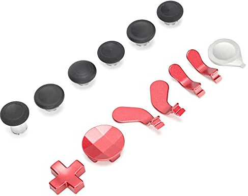 Generic Ensemble de Palettes de Boutons de Manette, Kit de Remplacement de Boutons de Manette de Jeu Confortable pour une Meilleure Expérience de Jeu pour One Series 2 (rouge)