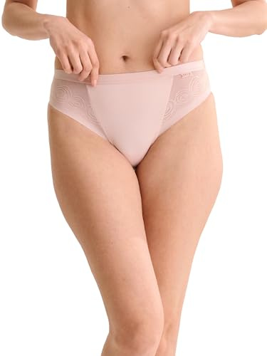 Lisca Slip Ruby | Klassische Damen Slip Form | Spitze mit Rosenmotiv | Po bedeckt, Nicht umschlossen | 36-48
