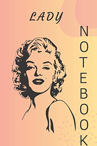 Lady notebook: Funny, lined notebook with a bleed, journal for a woman, lady diary 6x9 inches