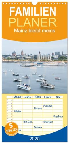 Familienplaner 2025 - Mainz bleibt meins mit 5 Spalten (Wandkalender, 21 cm x 45 cm), CALVENDO: Ein fotografisches Bekenntnis mit brillanten Bildern (CALVENDO Orte)