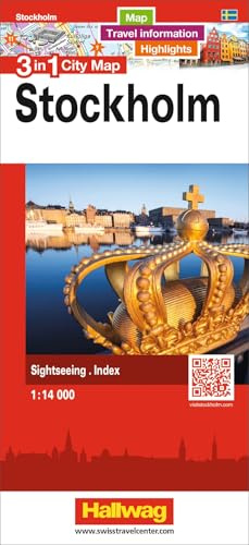 Hallwag Stadtplan Stockholm: 3 in 1: Stadtplan, Reiseinformationen und Highlights!