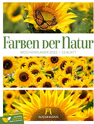 Farben der Natur - Wochenplaner Kalender 2022, Wandkalender im Hochformat (25x33 cm) - Triplet - Wochenkalender mit Rätseln und Sudokus