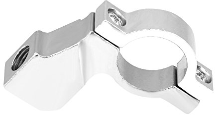 Universal 7/8 motocicleta espejo retrovisor montaje espejo retrovisor manillar adaptador abrazadera soporte (blanco) motocicleta espejo