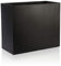 IDEALIST 70cm Large Trough | Black Reinforced Stone Rectangular Planter | Garden Plant Pots with Drainage Holes L70 W40 H60 cm, 124 litres