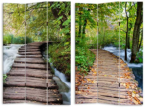HTI-Line Paravent Bridge 2 Sichtschutz Spanische Wand Raumteiler