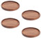 BESTONZON Untersetzer Set 4 Tasse Pad Matte Schwarz Nussbaum Runde Becher Coaster rutschfeste für Kaffee Bier Wein Glasflasche Haus und Bar (8,8 cm)