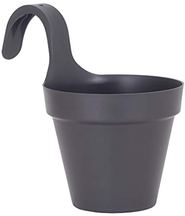 CAPRI BALCONY SINGLE POT 20CM ANTHRACITE