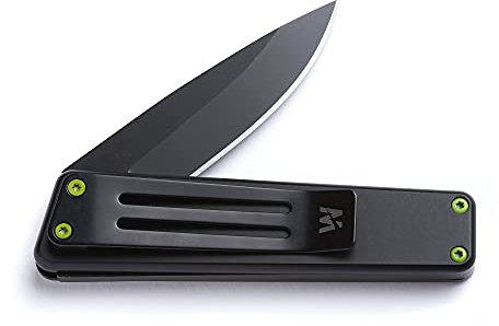 Whitby Pocket Knife, 2.5 Mint Stainless Steel Folding Knives Charcoal Grey Finish, Stylish High Performance, Non Locking EDC Blade, Portable for Camping Hiking Backpacking