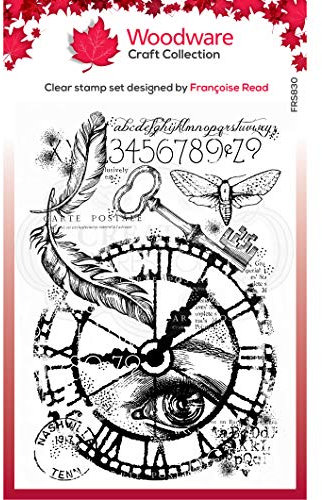 Woodware Francoise Collection FRS830 Magic Stempel-Set, 10 x 15 cm, transparent