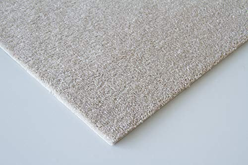 Steffensmeier Teppichboden Genua Meterware | Auslegware für Kinderzimmer Wohnzimmer Schlafzimmer | Dunkelbeige, Größe: 300x400 cm