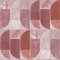 Papier peint intissé bordeaux rétro | Tapisserie géométrique originale violet rouge pour chambre | Papier peint géométrique salon