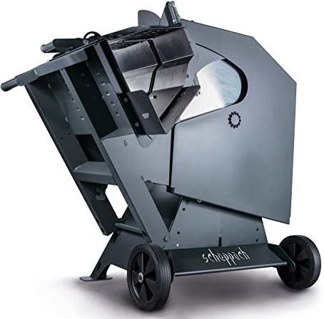 Scheppach Wippsäge wox d700 gunmetal - 400V 50Hz 7500W | 700mm | inkl. Wippenverlängerung & Fahrvorrichtung | Brennholzsäge