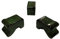 Apta CNTMF3 Terracotta Small Pot Feet Carnival Tropical Moss Glaze (3 Pack)