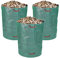 Schramm® 3 Stück Gartensäcke 160 L Polypropylen Gewebe PP Gartensack Garten Sack Säcke Big Bag Laubabfall