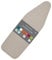 Encasa XO Housse Table à Repasser avec Feutre épaisseur 4 mm - Beige - Plain Couleurs Cotton, Elastic (Convient à la Norme Wide Boards of 125x46 cm) Réfléchissant à la Chaleur