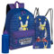 Sonic The Hedgehog Schulrucksack Jungen Set mit Schulranzen, Turnbeutel, Federmäppchen & Trinkflasche - Einschulung Junge