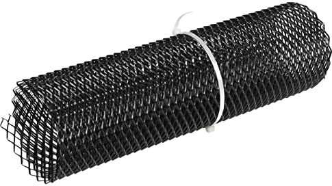 Auto Vorne in der Mitte Kühlergrill, Auto Vorne, Mitte Gitter Gitter Rhombic Mesh Stabile Struktur Aluminium Universal Fit für Autos (Schwarz)
