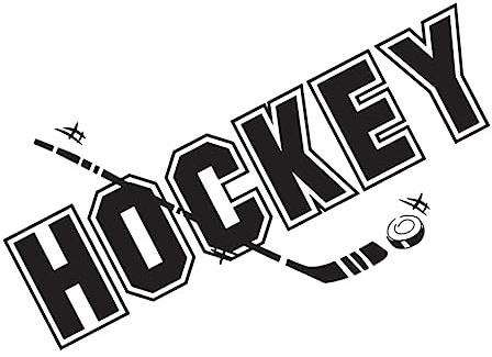Toyvian 1stk Eishockey Hockey-wandtattoo Hockey Wandtattoo Hintergrund Entfernbar Kind Aufkleber