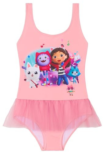 Gabby Dollhouse Costume Piscina Bambina, Costumi Interi per Spiaggia Piscina (Rosa, 2-3 Anni)