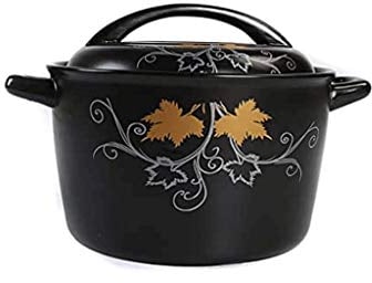 Black casserole, stylish and noble, uniform heating, energy saving and environmental protection