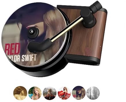 Record Player Car Air Freshener Taylor, Auto Air Vent Fragrance Smell Diffuser, Funny Gifts for Taylor Fans, Music Lovers (6 pcs B)