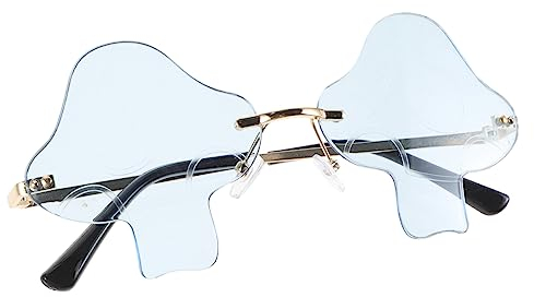 PACKOVE Pilz-sonnenbrille Feen-sonnenbrille Coole Brille Für Teens 90er Brille Randlose Sonnenbrillen Für Damen Party-sonnenbrille Für Erwachsene Kreativ Kleidung Metall Fräulein Irregulär