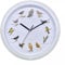 Herzberg, HG03725-WHT, Vogelgesanguhr, weiß, Singuhr, beruhigende Melodien, abwechslungsreiche Vogelsinfonie, pädagogisch für Kinder, einfache Installation
