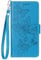 Knoowcase for iPhone 15 Case Flip Shockproof Wallet Case with Card Holder Butterfly PU Leather Soft Silicone Magnet Kickstand Drop Protective Cover Case for iPhone 15, Blue Butterfly